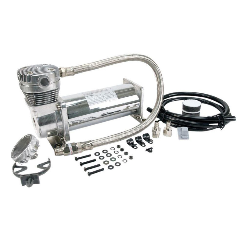 Viair 460C Chrome Compressor Kit, 3/8" Port (12V, 100% Duty, Sealed) - 46043