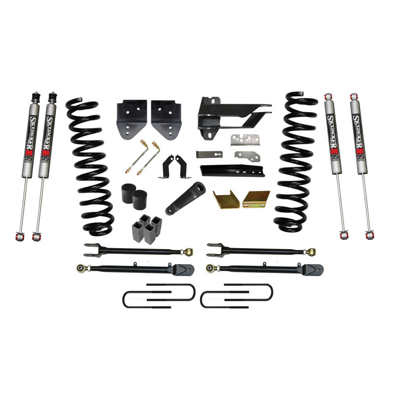 SkyJacker 17-19 Ford F-250 Super Duty 6in. Lift Kit w/Adjustable 4-Links w/M95 Monotube 9500 Shocks - F176024K3-M