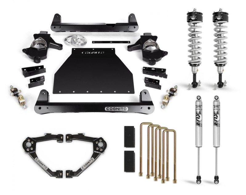 Cognito 6-Inch Performance Lift Kit with Fox PS IFP 2.0 Shocks for 14-18 Silverado/Sierra 1500 2WD/4WD With OEM Stamped Steel/Cast Aluminum Control Arms - 210-P0965