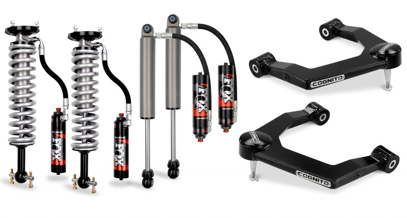 Cognito 3-Inch Elite Leveling Kit with Fox Elite 2.5 Reservoir Shocks For 19-22 Silverado/Sierra 1500 2WD/4WD - 210-P1006