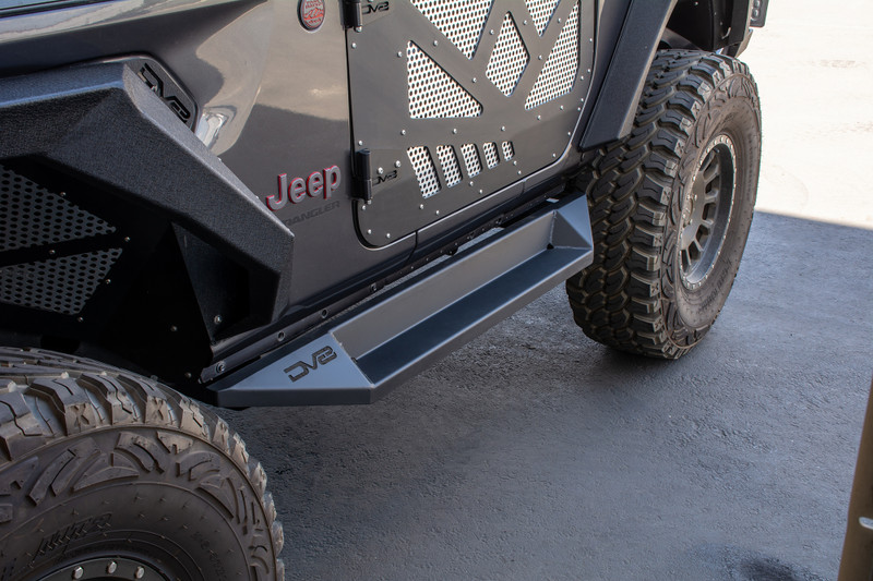 DV8 Offroad Boxed Slider/ Step: 18+ Jeep JL (2dr.) - SRJL-24