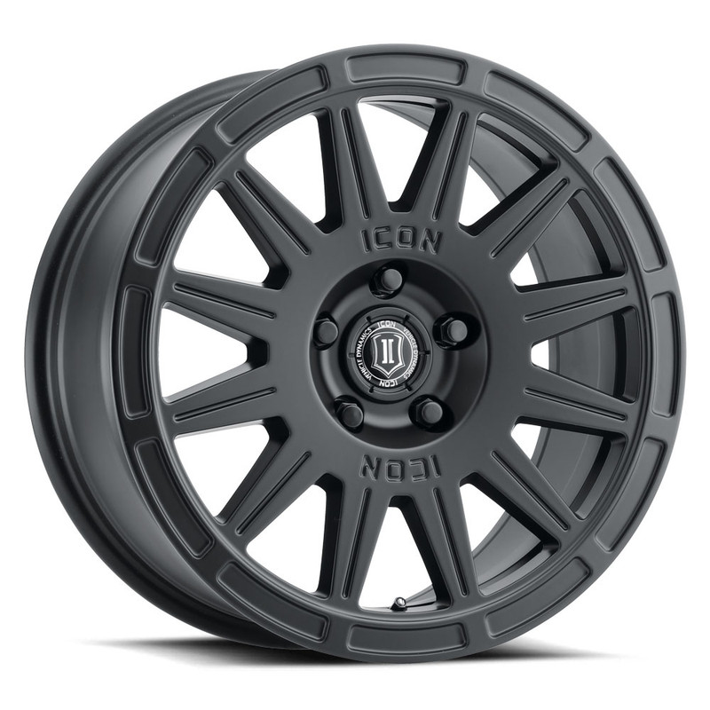 ICON Alloys Ricochet Black - 17x8 | 5x4.5 | 38 ET | 6" BS - 7017806560SB