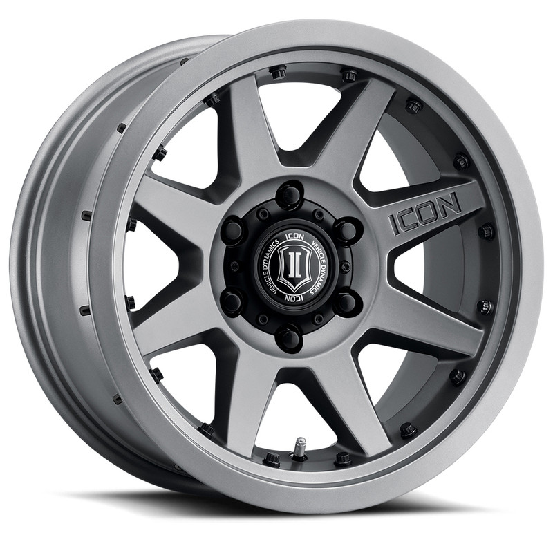 ICON Alloys Rebound Pro Titanium w/ Innerlock - 17x8.5 | 5x5 | -6 ET | 4.5" BS - 21817857345TT