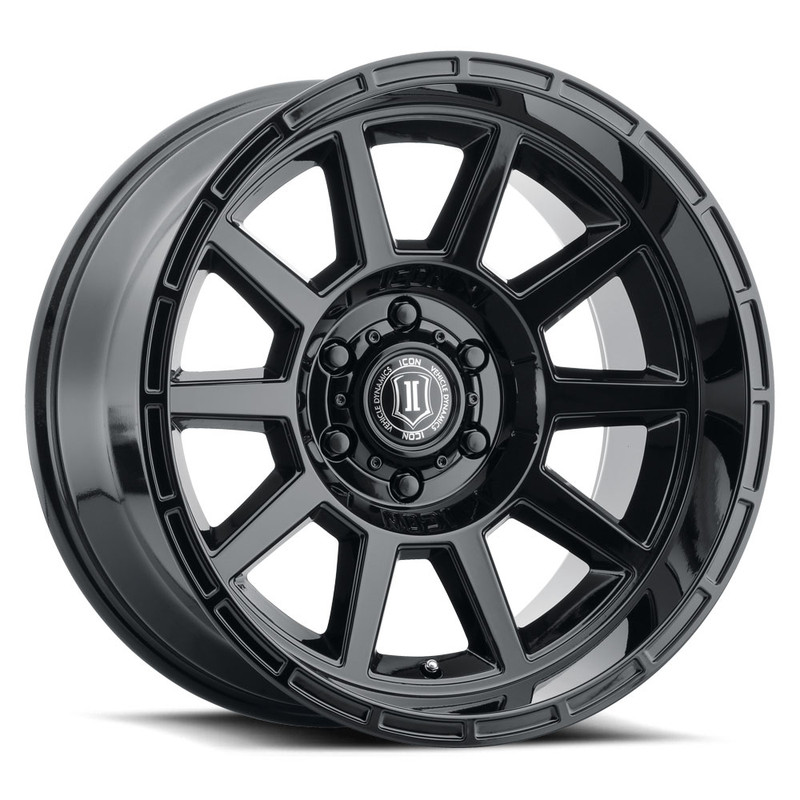 ICON Alloys Recoil Gloss Black - 20x10 | 5x150 | -24 ET | 4.5" BS - 6220105545GB