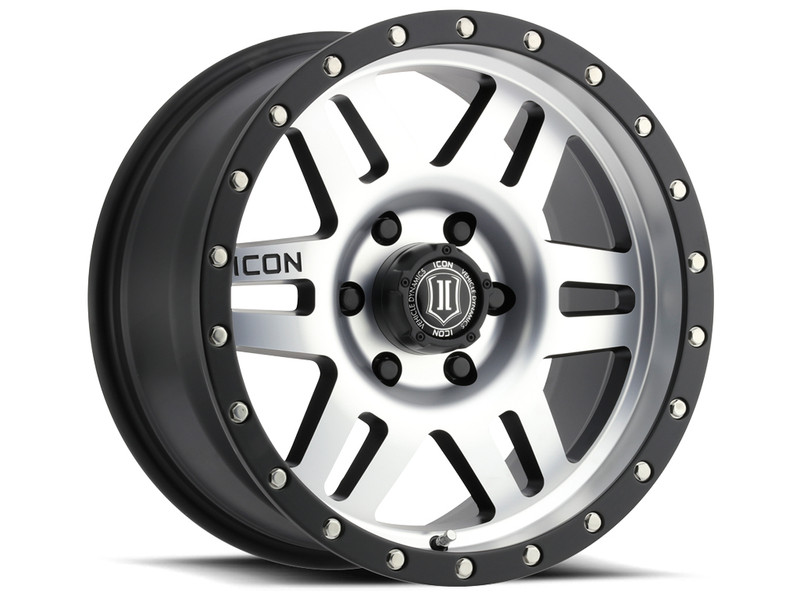 ICON Alloys Six Speed Black w/ Machined Logos - 17x8.5 | 6x135 | 6 ET | 5" BS - 1417856350MB