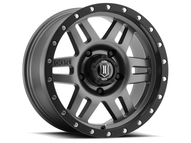 ICON Alloys Six Speed Gun Metal - 17x8.5 | 5x5 | -6 ET | 4.5" BS - 1417857345GM