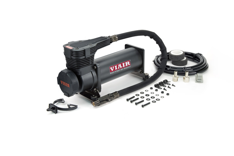 Viair 485c Single Stealth Black(Gen 2) w/Matte Black Filter with filter cap cover w/logo - 48502