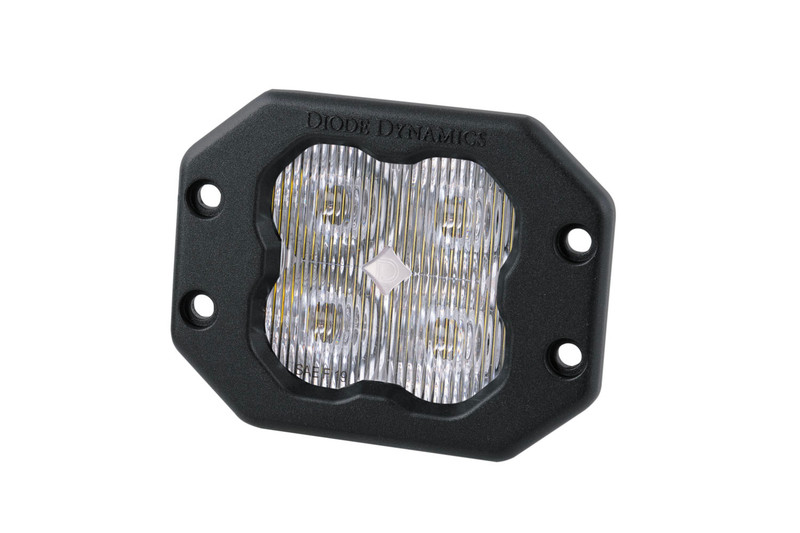 Diode Dynamics SS3 Sport White Backlight White SAE Fog Flush Single-DD6913S