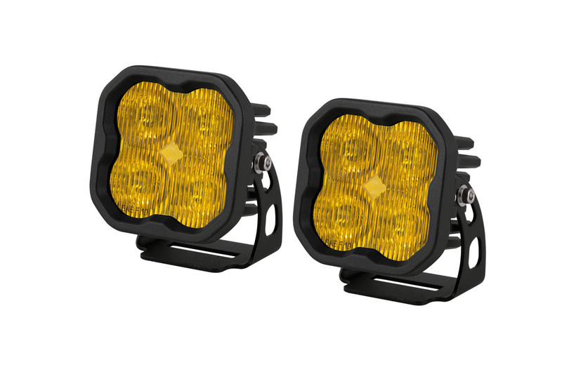 Diode Dynamics SS3 Pro Amber Backlight Yellow SAE Fog Standard Pair-DD6890P
