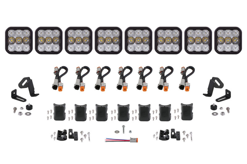 SS5 Sport Universal CrossLink 8-Pod Lightbar White Combo Diode Dynamics - DD6802
