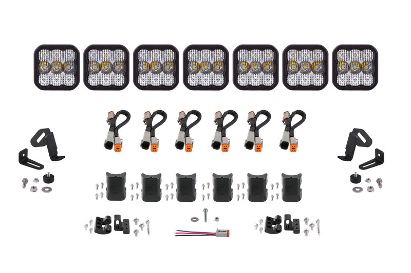 SS5 Sport Universal CrossLink 7-Pod Lightbar White Combo Diode Dynamics - DD6800