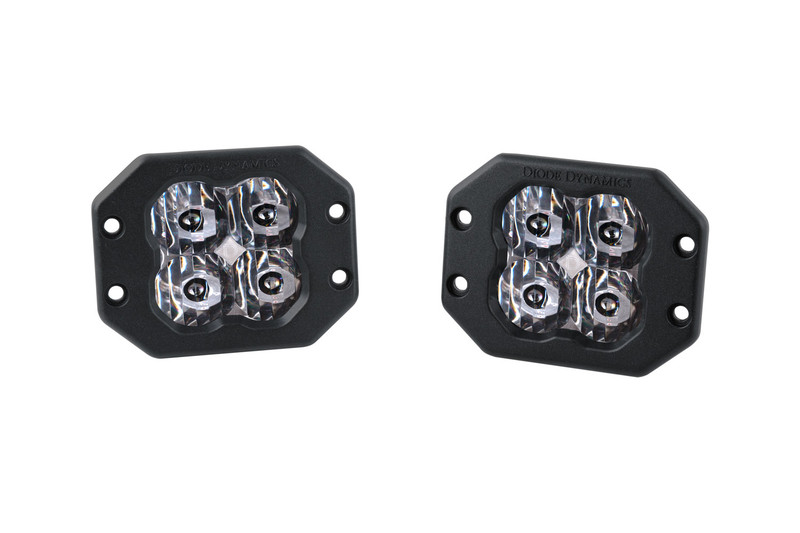 Diode Dynamics SS3 Sport White Backlight White SAE Driving Flush Pair-DD6911P