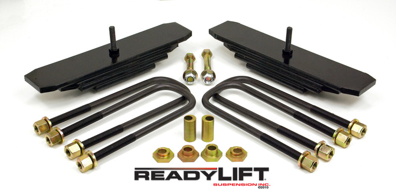 ReadyLIFT 99-04 F-250/350/450 Front Leveling Kit 2 in. Lift w/Mini Leaf Kit/Alignment Bushings/U-Bolts/All Hardware/Allows Up To 35 in. Tire - 66-2085