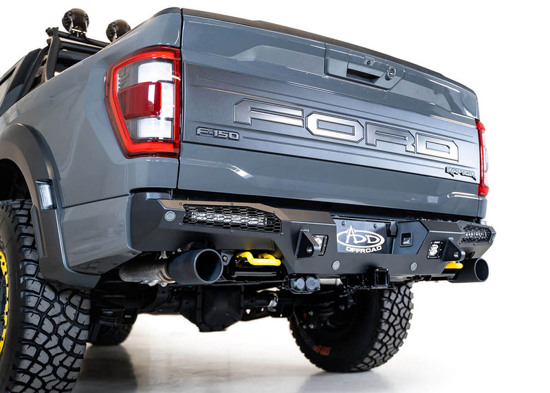 Addictive Desert Designs HoneyBadger Rear Bumper: 21+ Raptor & Raptor R - R210151430103