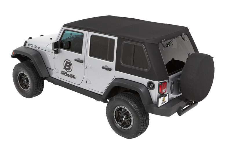 Bestop Jeep Wrangler JK, 4-Door Trektop Pro - 54863-17