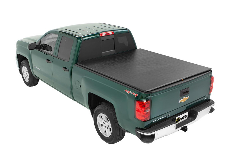 Bestop Chevy/GMC Silverado/Sierra 1500, 2014 2500/3500 HD, For 8 ft. bed, w/o Bed Management System, (Exc. '07 Classic) ZipRail Soft Tonneau - 18210-01