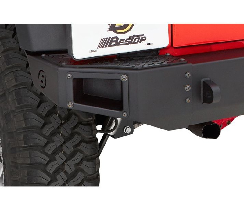 Bestop Jeep Wrangler JK, Rear Bumper End Caps - 44941-01