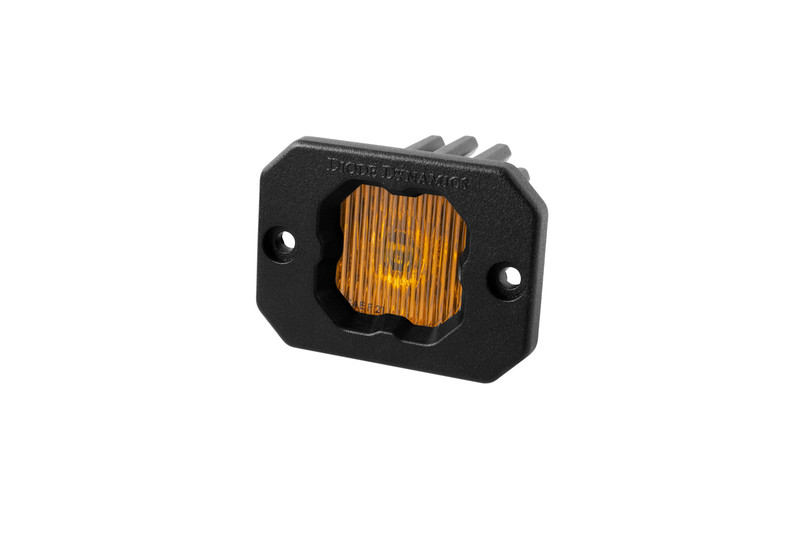 Diode Dynamics - Stage Series C1 LED Pod Yellow SAE/DOT Fog Flush ABL Each - DD6851S