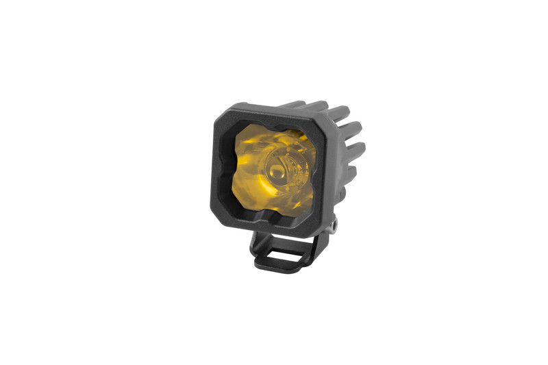 Diode Dynamics Stage Series C1 LED Pod Pro Yellow Spot Standard Amber Backlight Each-DD6468S