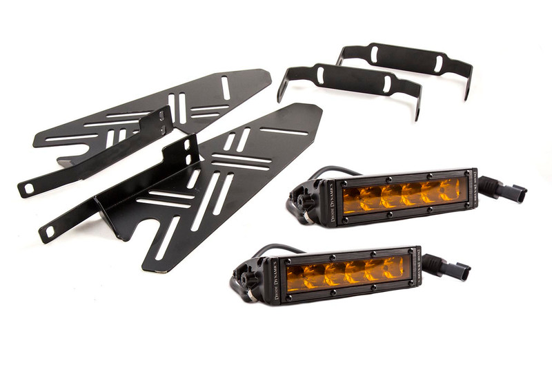 Diode Dynamics 17-20 Ford Raptor SS Fog Kit SS 6.0 Inch Amber Driving-DD6216