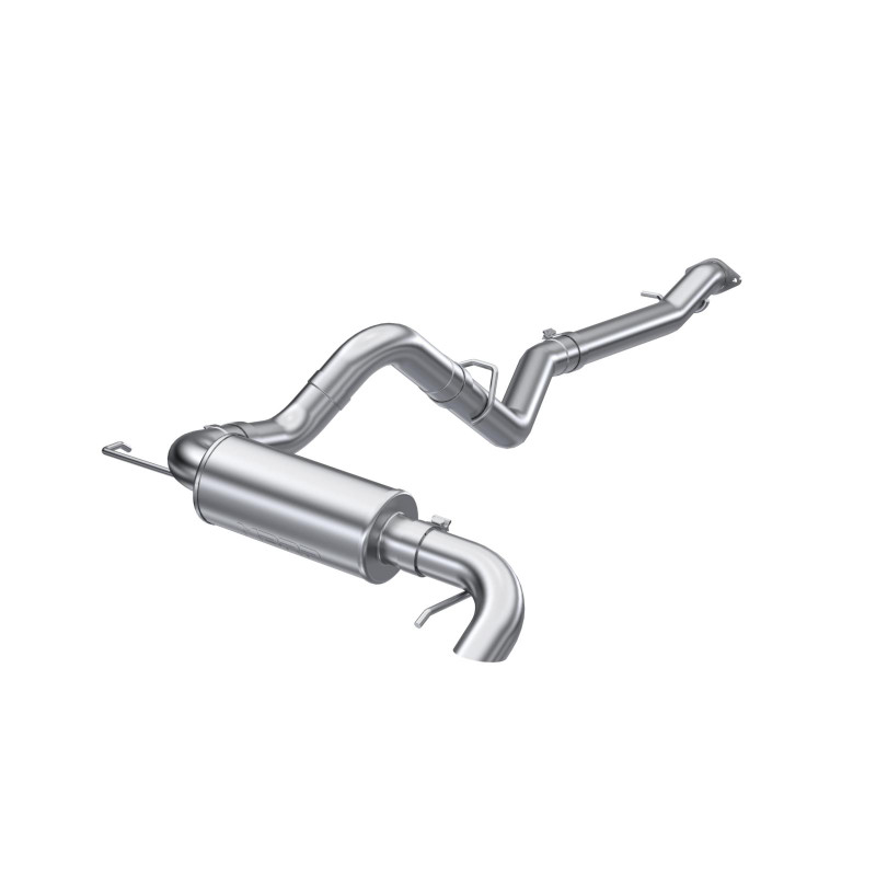 MBRP 3 inch Cat-Back Single High Clearance Rear Exit 21+ Ford Bronco Aluminized Steel - S5237AL