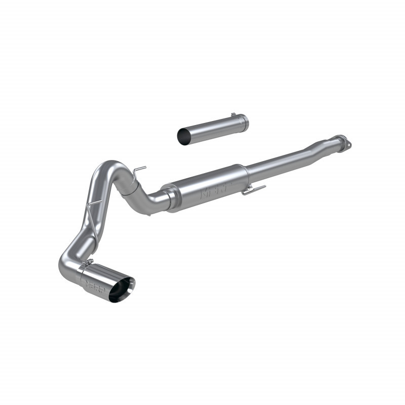 MBRP 21-23 Ford F-150 4 Inch Cat Back Single Side Race Version 304 Stainless Steel Exhaust System - S5209304