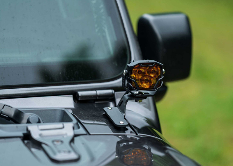 Morimoto A-Pillar Light Brackets: Jeep JL/JT - BAF036
