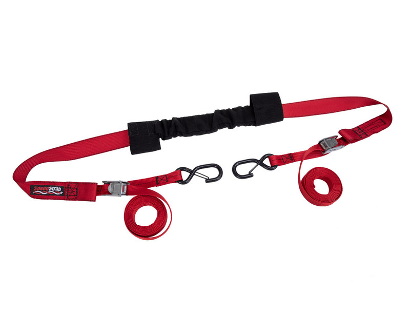 SpeedStrap Motorcycle Handle Bar Tie Down (Red; Single) - 14400