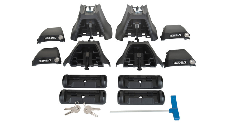 Rhino Rack 2500 Multi Fit Vortex Aero Roof Rack System, Ford F-250/350/450, Crew Cab - JA2745