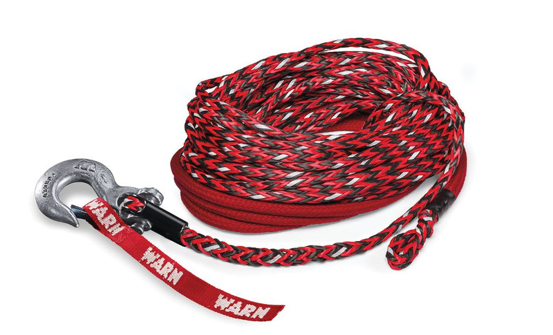 Warn Spydura Nightline 3/8" x 80ft (9.5mm x 24.5m) Synthetic Rope Assembly with Hook - 102560