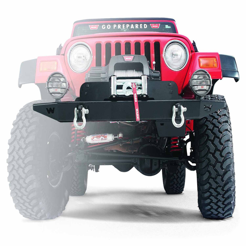 Warn Rock Crawler Full Width Front Bumper for Jeep TJ Wrangler - 61853