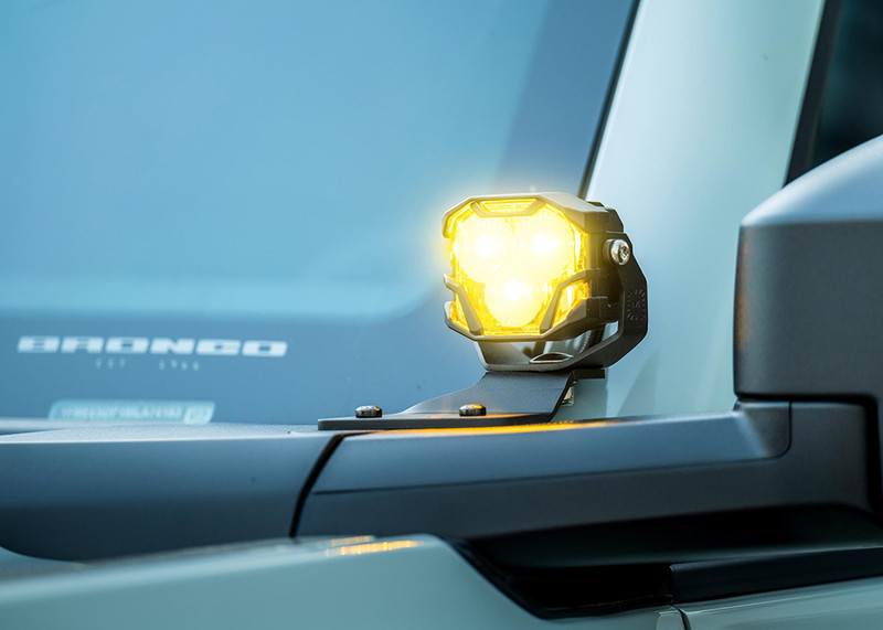 Morimoto A-Pillar Light Brackets: 21+ Bronco - BAF070 | Offroad