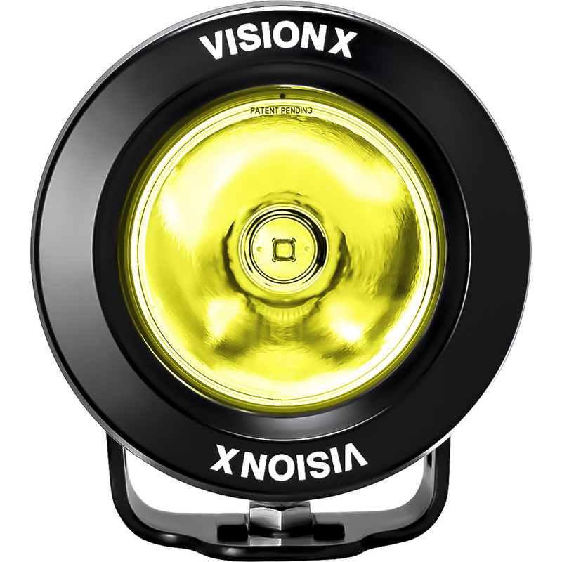 Vision X Lighting Single 3.7" Single Source 10 Watt Selective Yellow Light Cannon CG2 Including Pig Tail Using Dt Con - 9946733