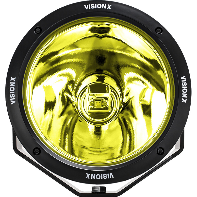 Vision X Lighting Single 8.7" Single Source 120 Watt Selective Yellow Cannon CG2 Light Including Pig Tail Using Dtp - 9946764