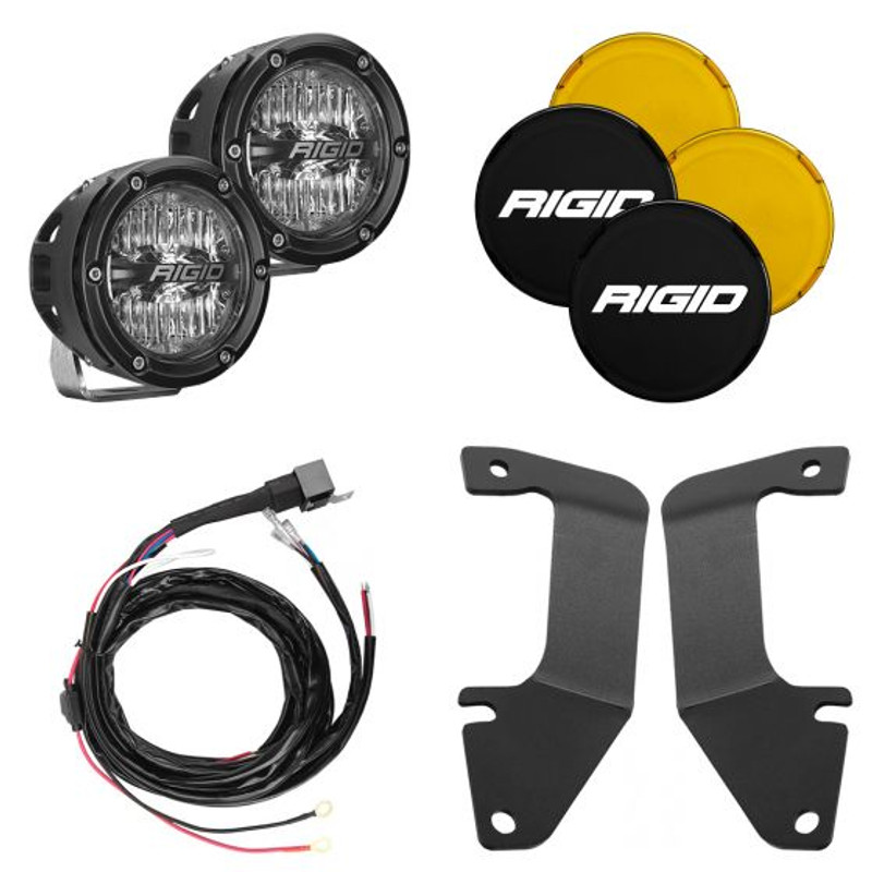 RIGID A-Pillar Light Kit w/ 4 in. 360-Series Drive Lights for 14-20 Tundra - 46706