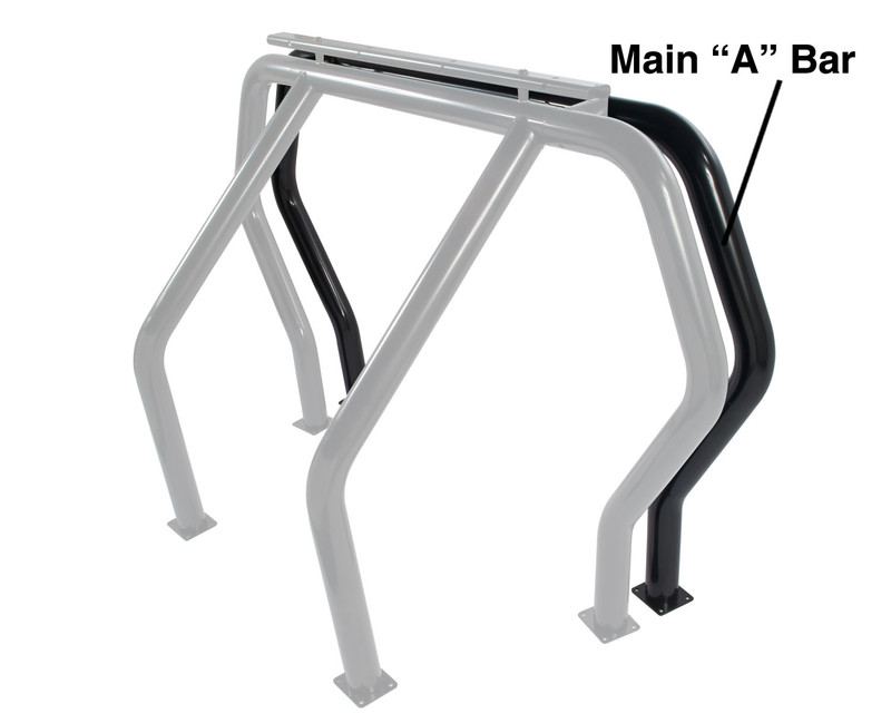 Go Rhino - Bed Bar Compenent - "A" Additional Bar - Black Powdercoat - 94001B