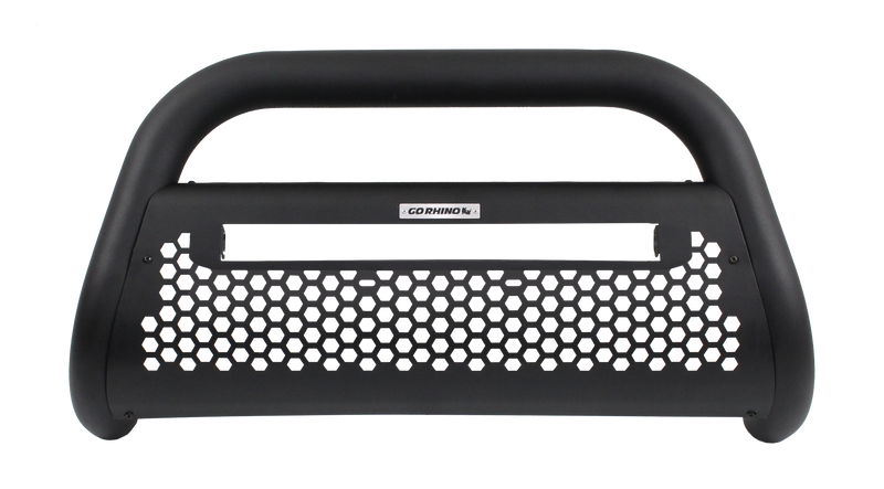 Go Rhino - RC2 LR Bull Bar w/Mounts & 20" Light Bar Opening - Text. Black - Silverado 1500 Crew Cab/Ext. Cab - 55293T