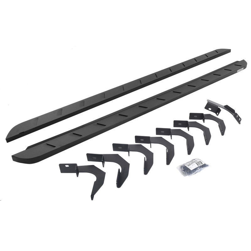 Go Rhino - RB10 Slim Line Running Boards w/Mounts - Text. Black - Colorado/Canyon Crew Cab - 63423580SPC