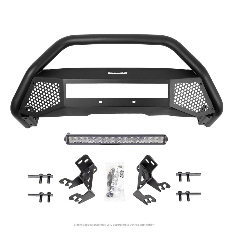 Go Rhino - RC4 LR w/Mounts & 20" Light Bar - Text. Black - 4Runner - 5456620LT