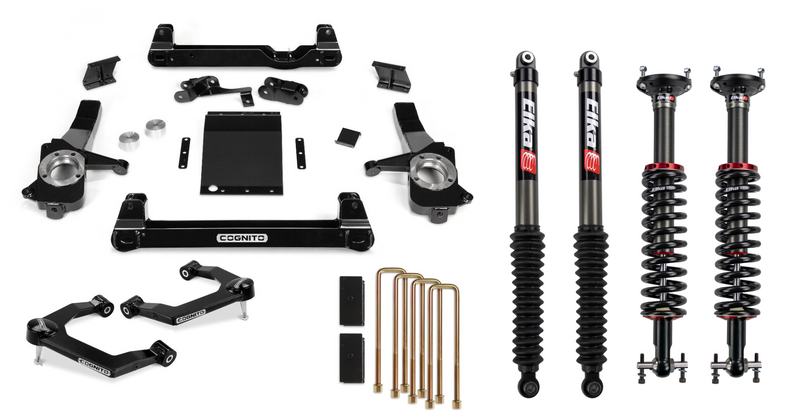 Cognito 6-Inch Performance Lift Kit with Elka 2.0 IFP Shocks For 19-22 Silverado/Sierra 1500 2WD/ 4WD, including AT4, and Trail Boss - 210-P1149