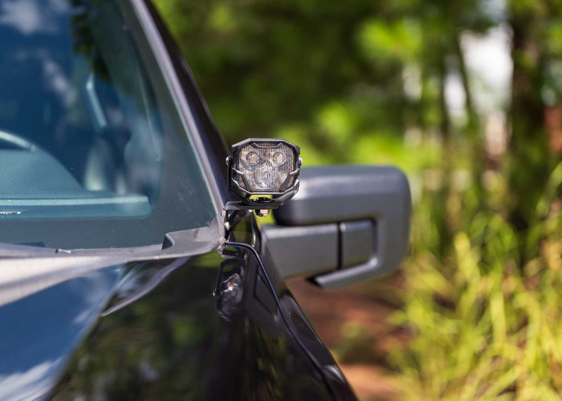 Morimoto A-Pillar Ditch Light Brackets: 21+ F-150 / Raptor - BAF067