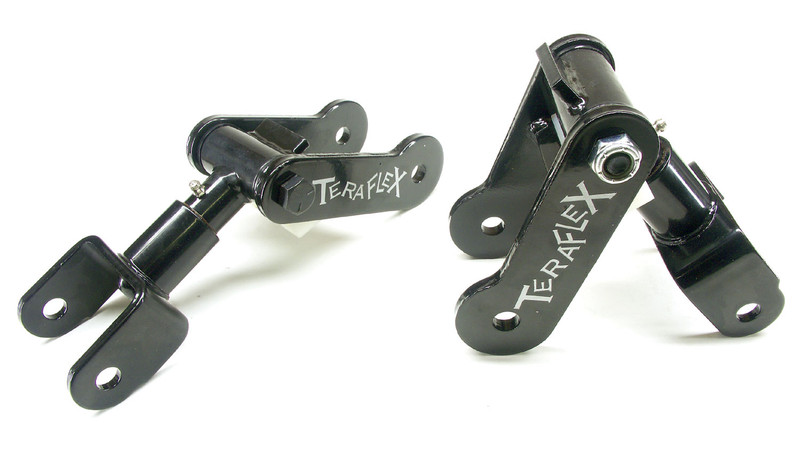 TeraFlex Jeep CJ Front Revolver Shackle Kit 76-86 CJ 2 in. Spring (Pair) - 1023000