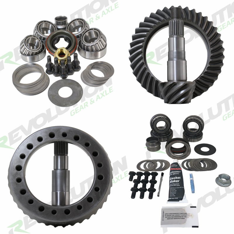 Revolution Gear Jeep TJ Rubicon 4.56 Ratio Gear Package (D44Thick-D44Thick) with Timken Bearings. Comes with D44 Thick Gears, no Carrier Change Needed - Rev-TJ-Rub-456