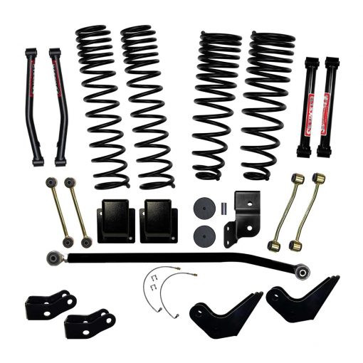 SkyJacker 2020-2022 Jeep Gladiator JT Non-Rubicon 4.5 Inch Dual Rate Long Travel Coil Spring Lift Kit with Shock Extensions - G451PELT