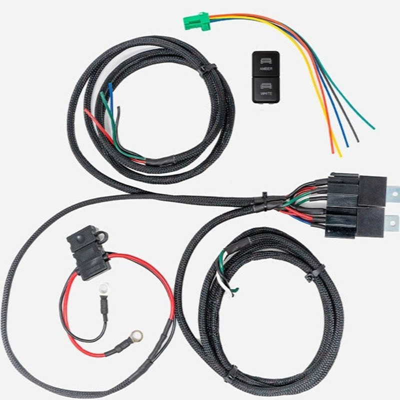 Cali Raised LED Wiring Harness for Dual Function Light Bar - Tall - CR2446