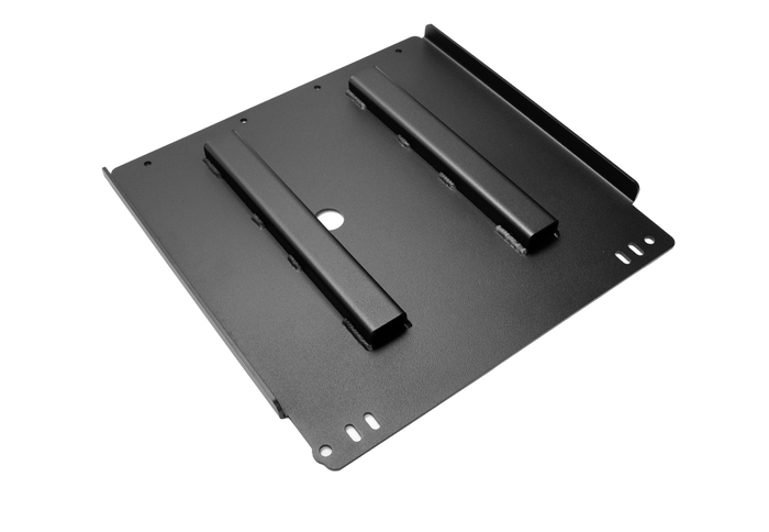 Cali Raised LED 2005-2022 Toyota Tacoma Transmission Skid Plate - Steel Powercoat Black - CR3650