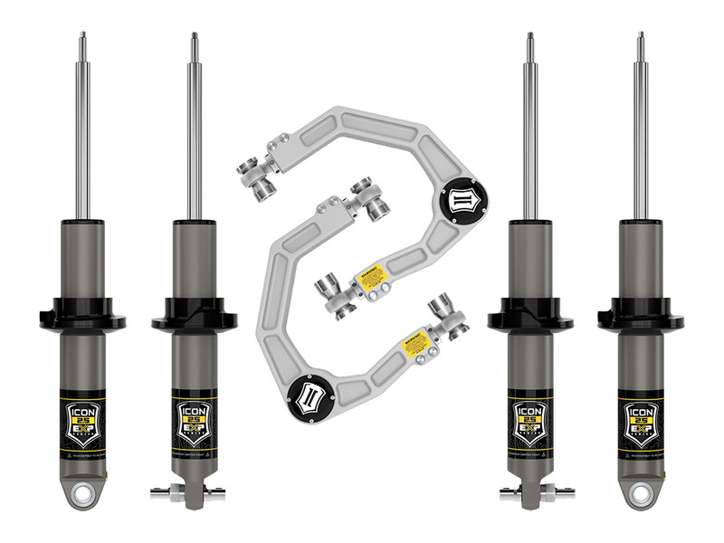 ICON 21-23 Bronco Hoss 1.0 Pkg 1.5-3" Stage 2 Suspension System, Billet - K40002