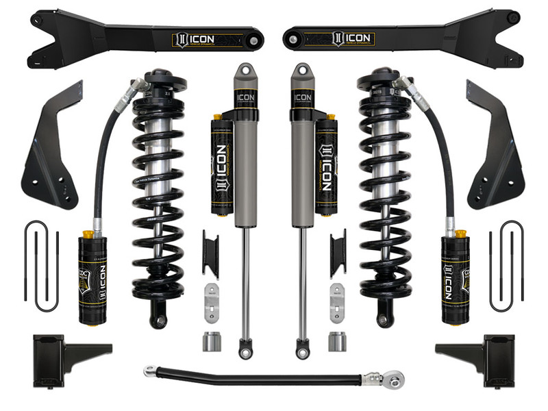 ICON 08-10 Ford F250/F350 4-5.5" Stage 4 Coilover Conversion System w/Radius Arm - K63124R