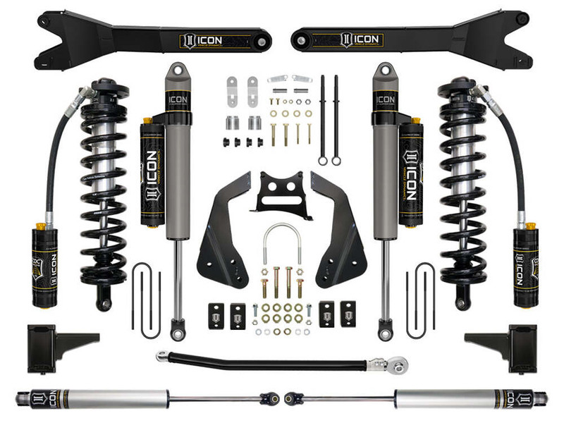 ICON 4-5.5" Lift Stage 5 Coilover Conversion w/ Radius Arm for 05-07 F-250/350 Super Duty - K63115R