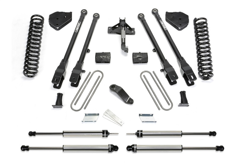 Fabtech 4 Link Lift System, 4 in. Lift w/ Coils and Dirt Logic Shocks For 17-21 Ford F250/F350 4WD Gas. - K2254DL